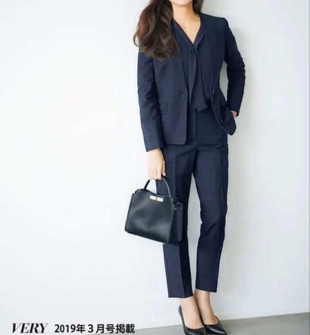 未使用級 PLST スラブストレッチカラーレスジャケット パンツ セットアップ