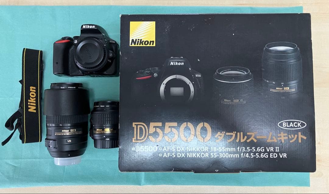 Nikon D5500 ダブルズームキット、レンズ×2付き