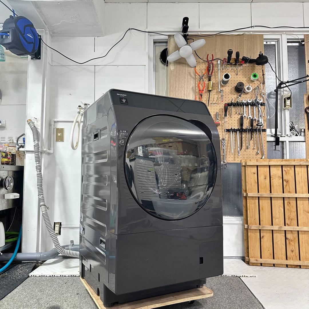 乾燥未使用　SHARP ES-K10B-TL 2023年製 ドラム式洗濯機
