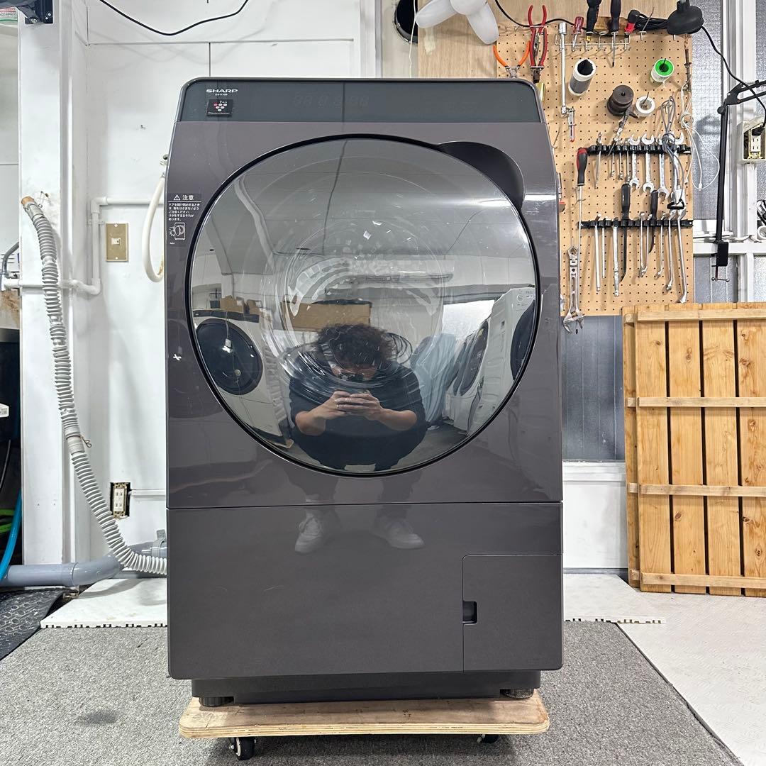 乾燥未使用　SHARP ES-K10B-TL 2023年製 ドラム式洗濯機