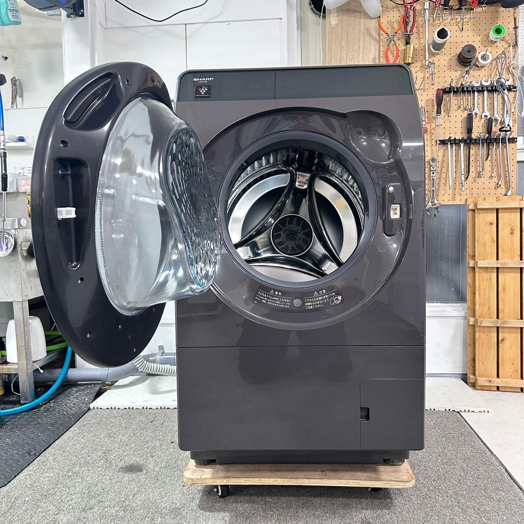 乾燥未使用　SHARP ES-K10B-TL 2023年製 ドラム式洗濯機