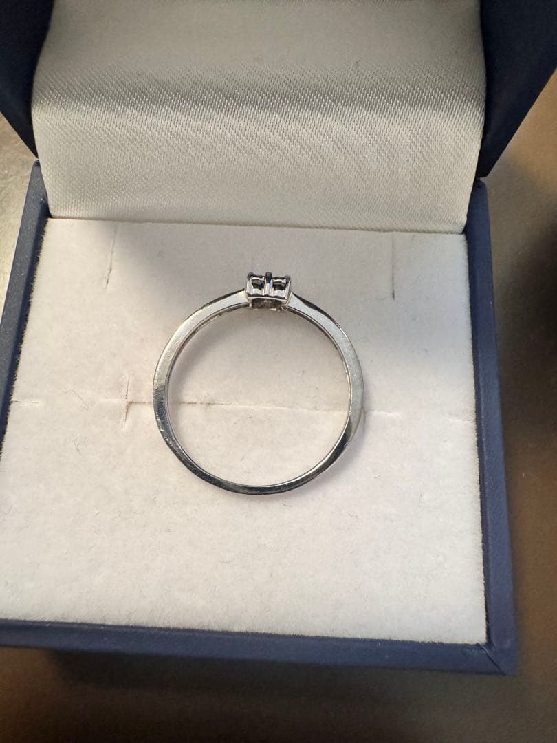 10金　WG ダイヤモンド　 ホワイトゴールド　リング