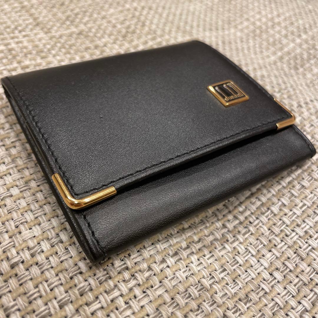 ダンヒル dunhill ブラックレザー ケース