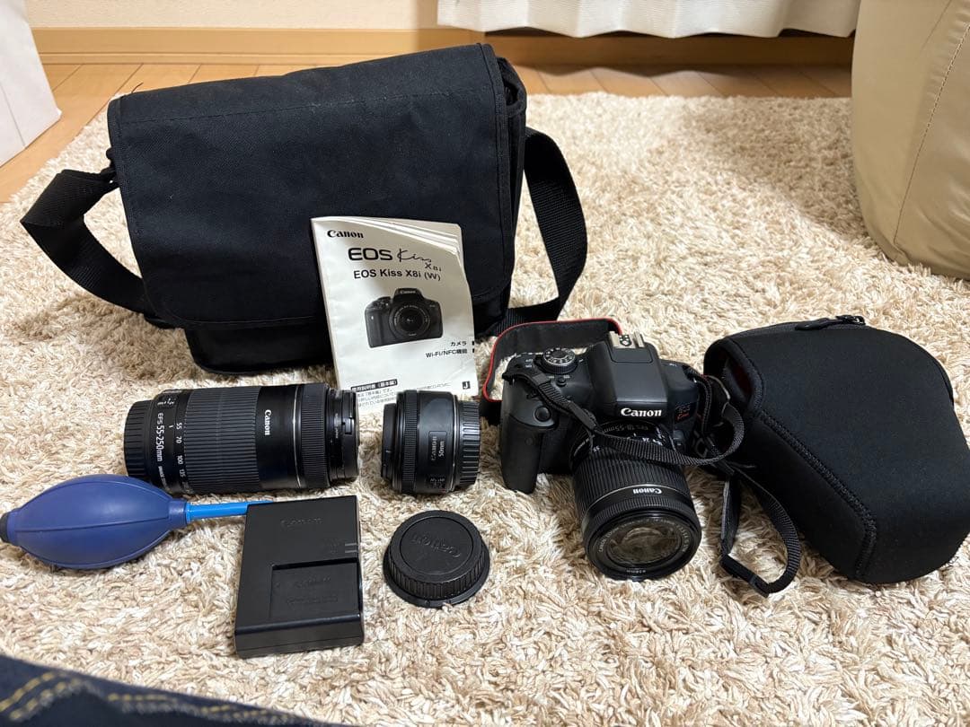 【フルセット】Canon EOSKissX8iデジタル一眼レフカメラ10点セット