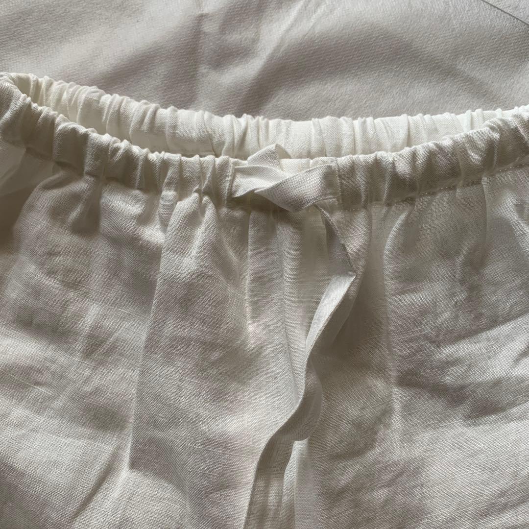 リネン　パジャマ　帝国リネン　未使用品　オフホワイト