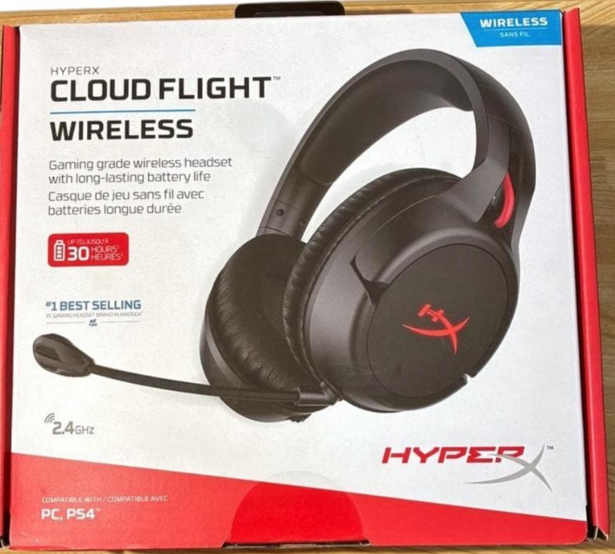 HyperX Cloud Flight Wireless ゲーミングヘッドセット