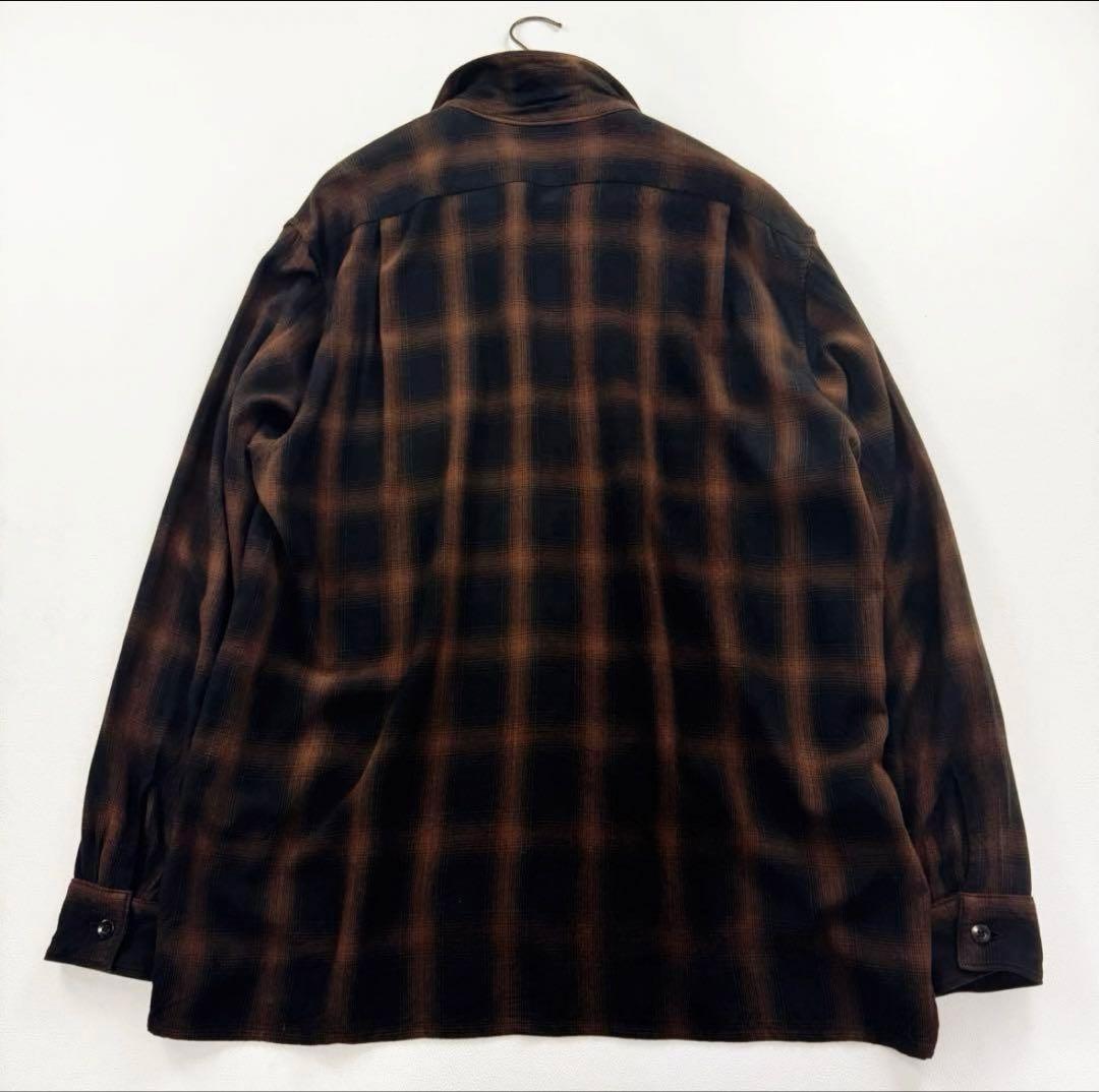 【COMOLI】 レーヨンオープンカラーシャツ サイズ1