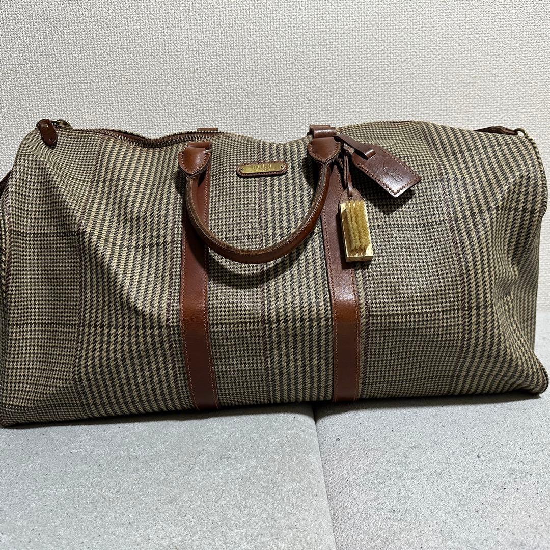 専用★美品✨大容量 2way 横幅60㎝　ラルフローレン　ボストンバッグ　千鳥格