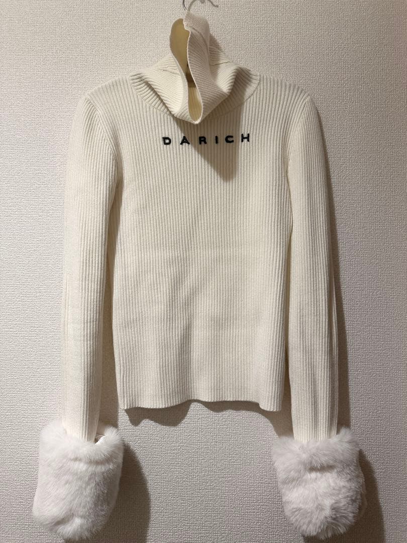 darich スムースファーリブニットトップス