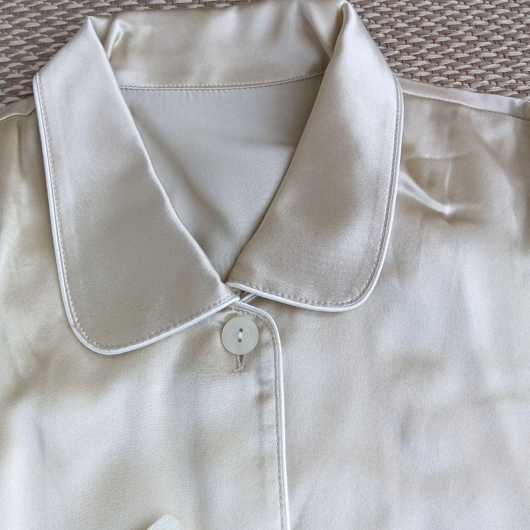 【新品　未使用】ワコール睡眠化学レディースパジャマ　M　シルク100%　ベージュ