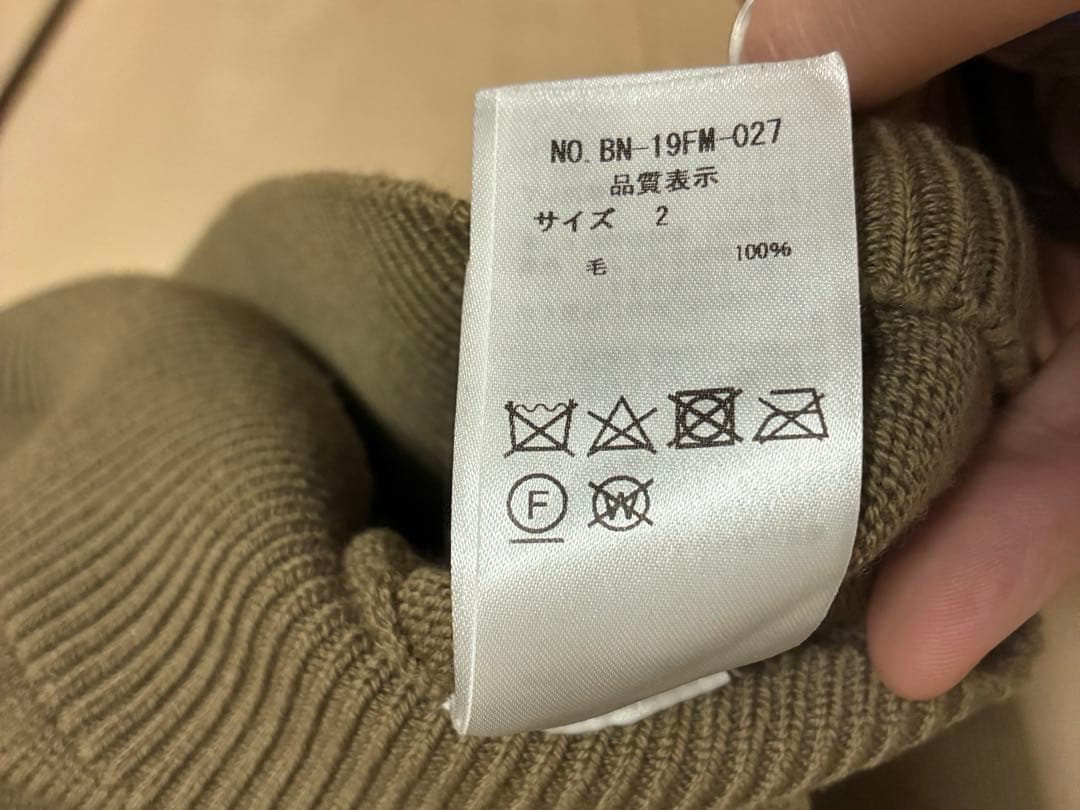 BATONER エイジングウール RAGLAN SLEEVE CREW NECK