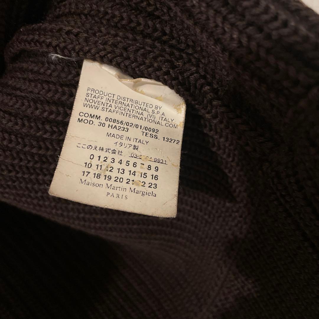 メゾンマルジェラ　ドライバーズニット2009AW