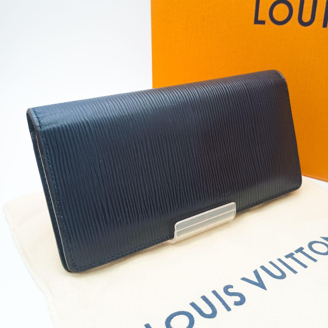 【美品SS】ルイヴィトン　エピ　ポルトフォイユブラザNM　ブルーマリーヌ　新型