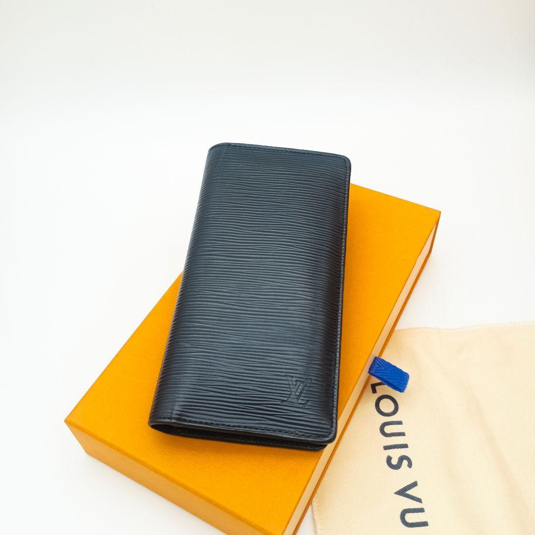 【美品SS】ルイヴィトン　エピ　ポルトフォイユブラザNM　ブルーマリーヌ　新型