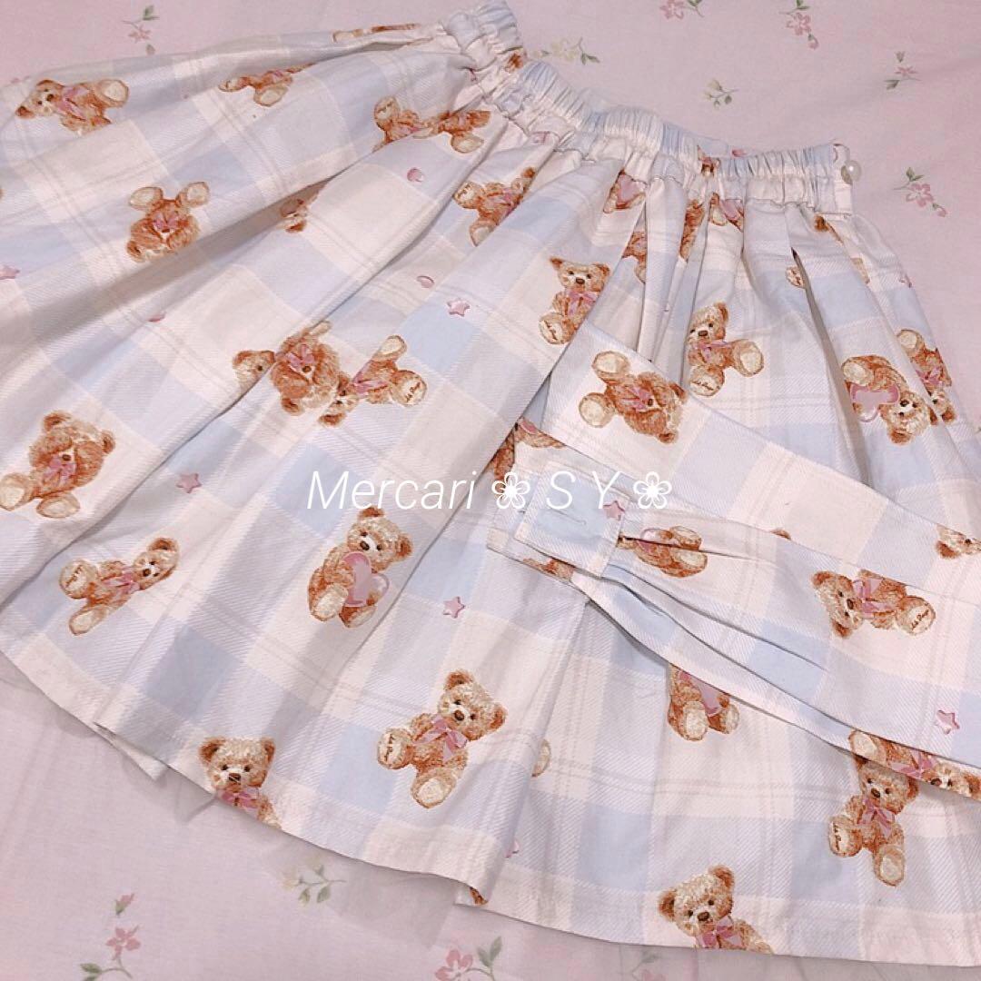 ❤︎12点セット❤︎ evelyn、ガーリー、量産型、水色界隈、くまちゃん♩