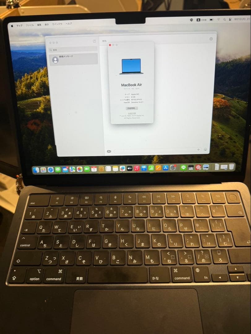 MacBook本体 Apple MacBook Air M3 256GB 8GB