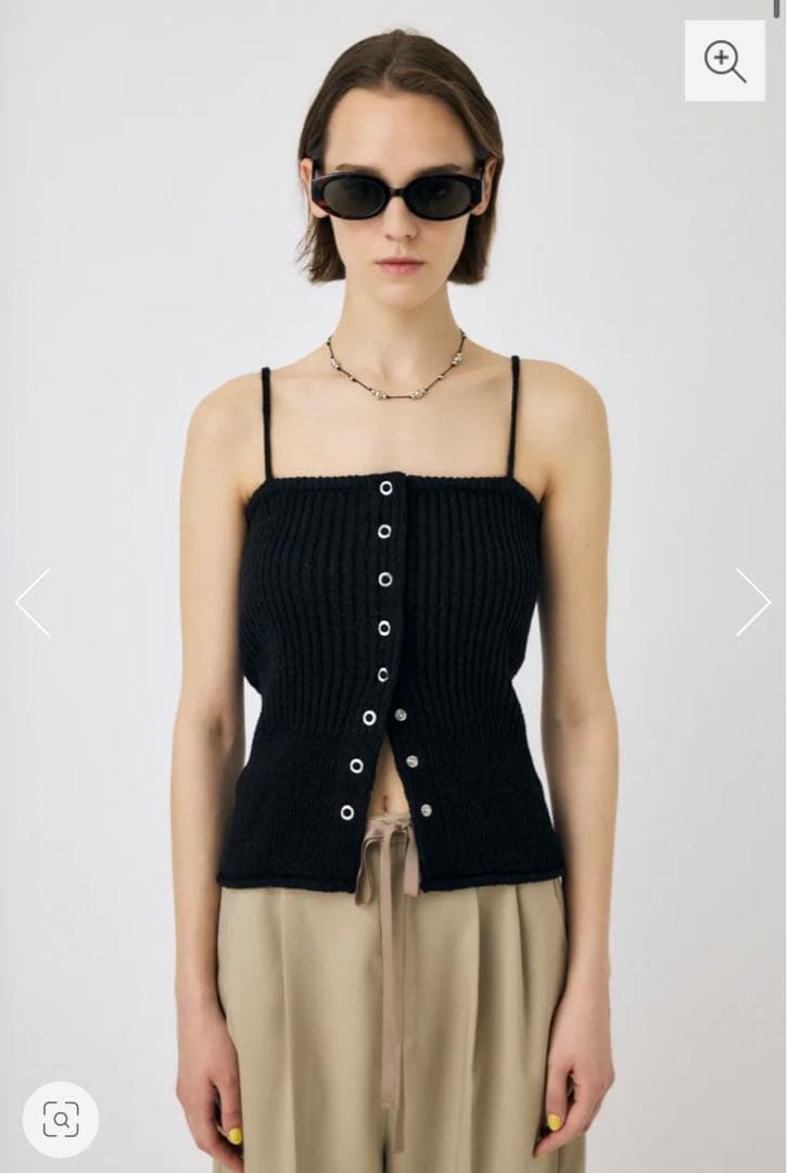moussy Front button ニットキャミ