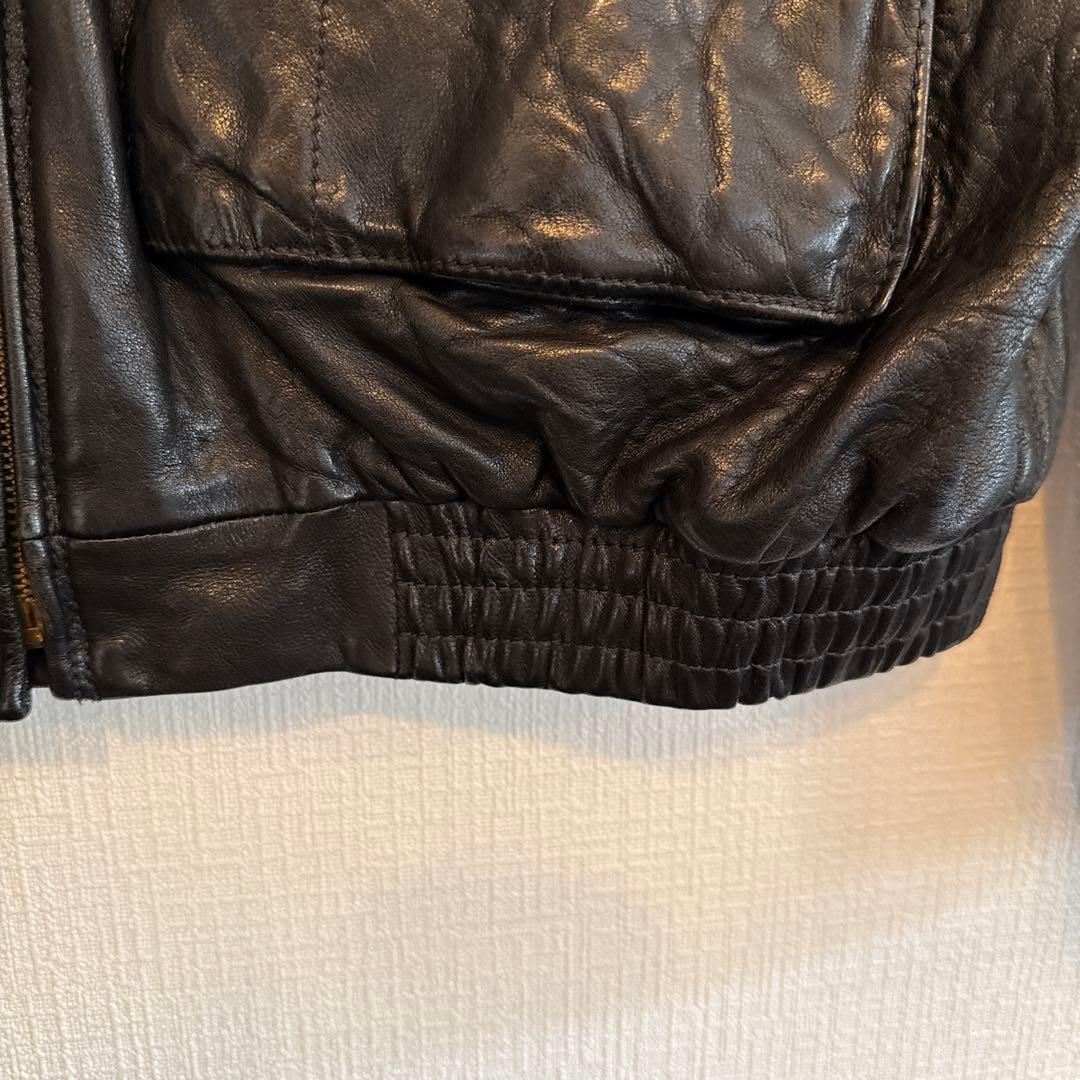 ナ*カ様 POLO レザージャケット 黒 フロントジッパー