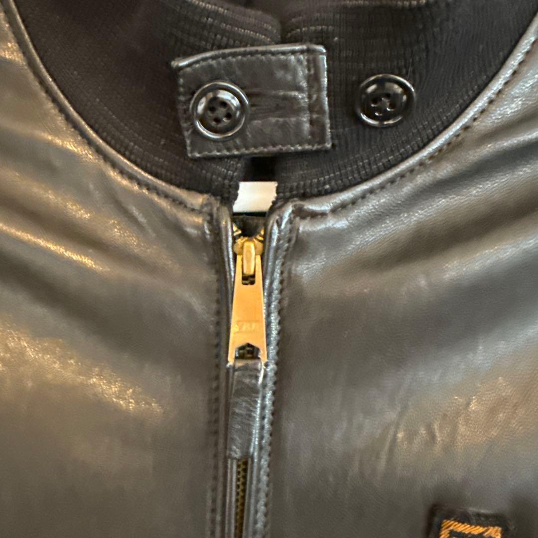 ナ*カ様 POLO レザージャケット 黒 フロントジッパー