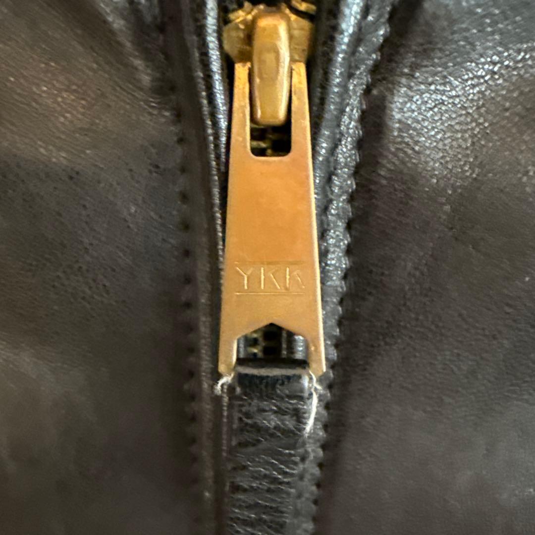 ナ*カ様 POLO レザージャケット 黒 フロントジッパー