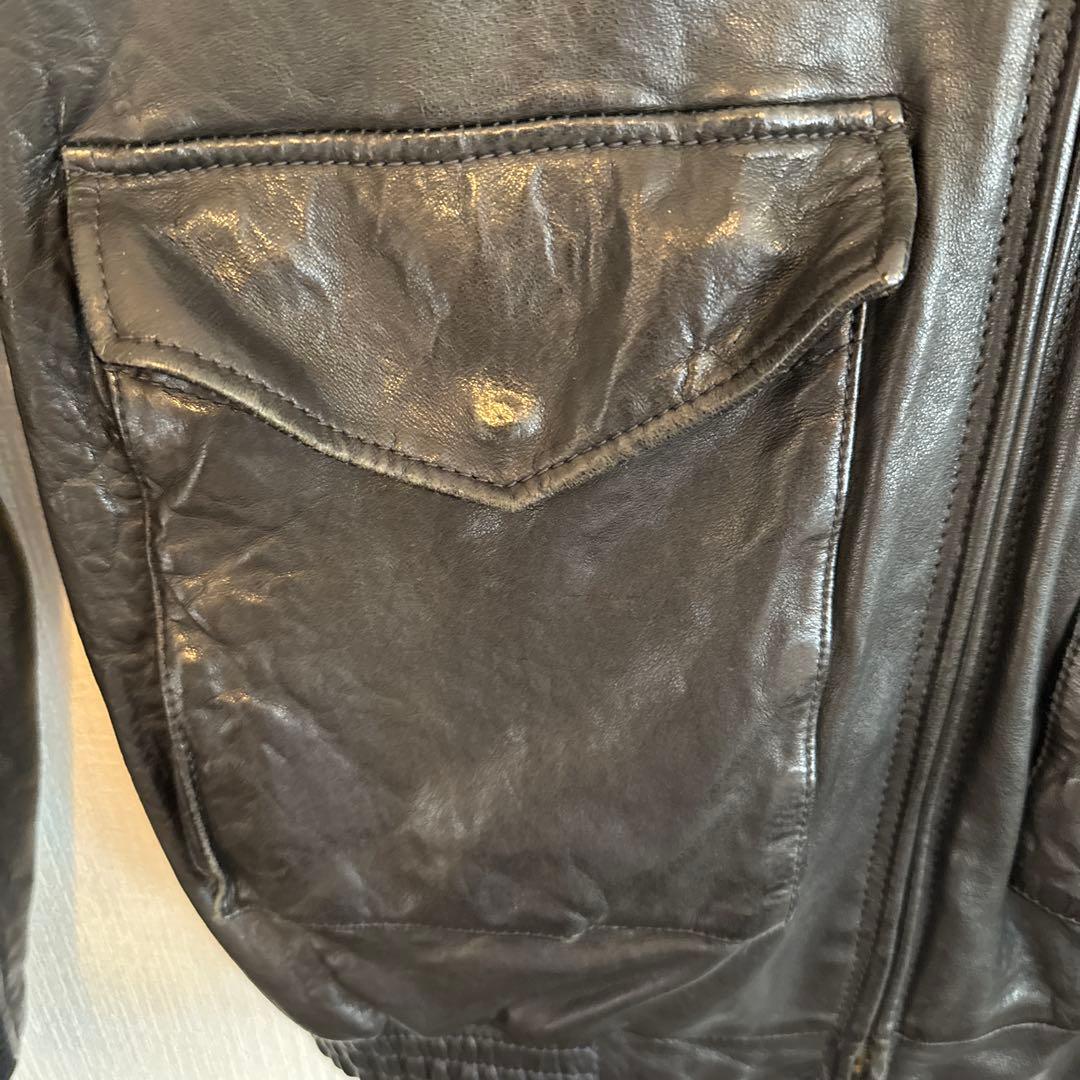 ナ*カ様 POLO レザージャケット 黒 フロントジッパー