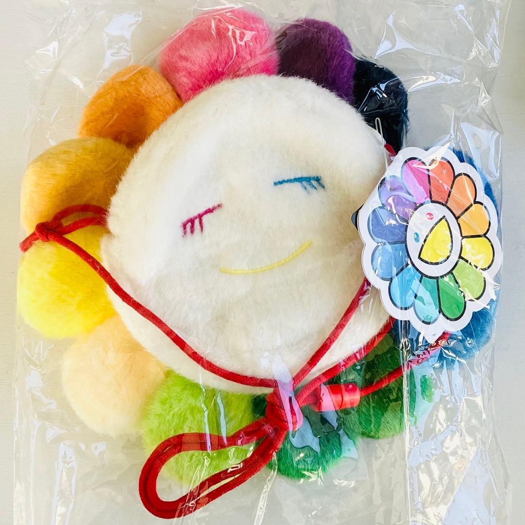 村上隆　カイカイキキ　お花 ポシェット　レインボー ホワイト イエロー