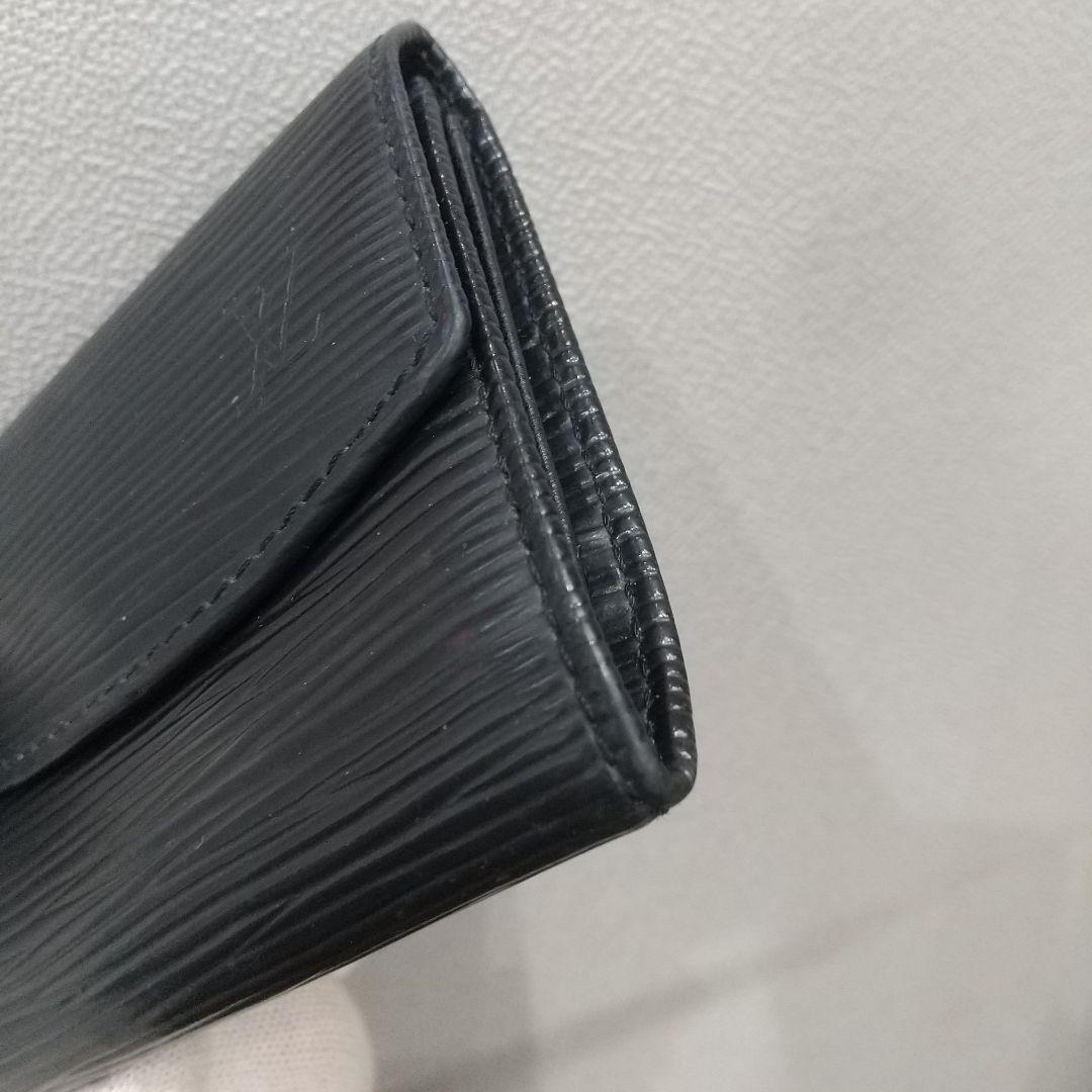 良品 ルイヴィトン エピ ポルトモネサーンプル ケース ミニ財布 ノワール