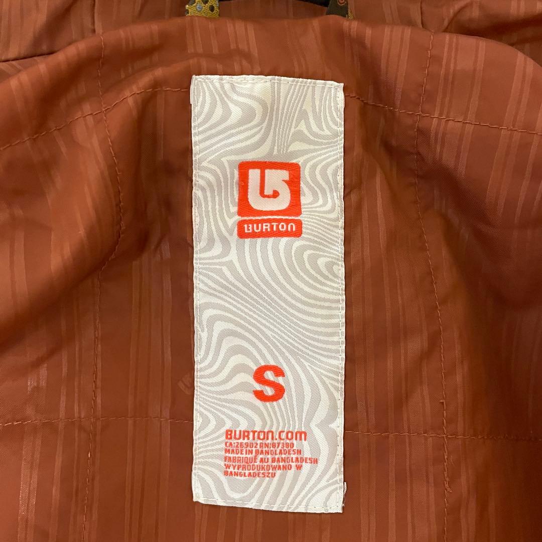 Burtonバートンスキーウェアスノーボードジャケットパーカー茶色ブラウンカモ柄