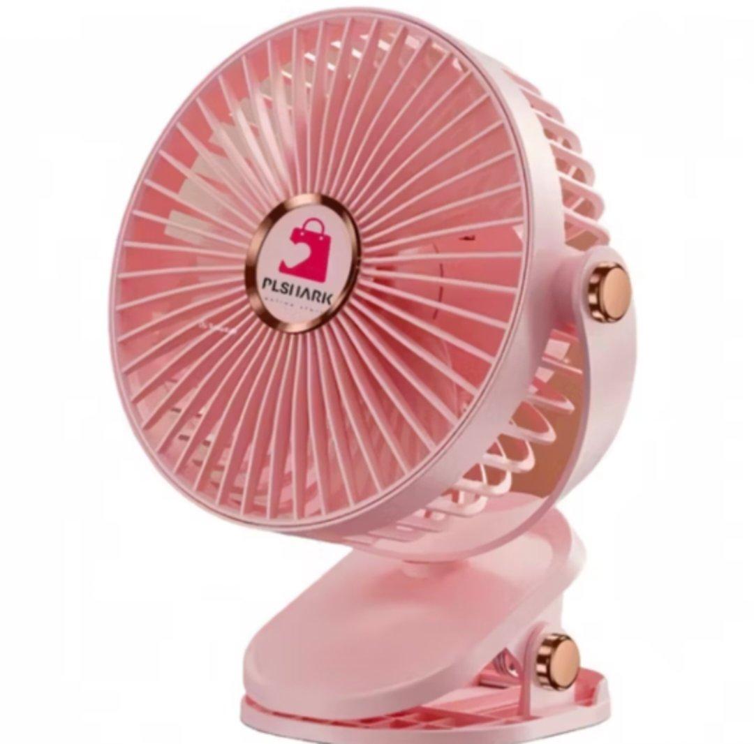 ピンクのミニ扇風機