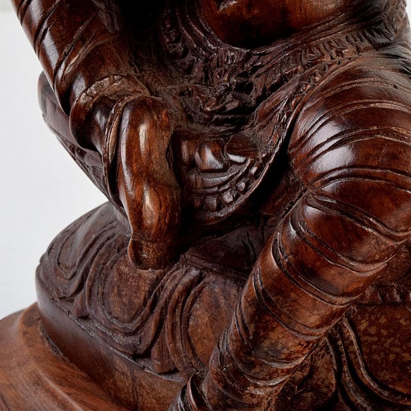 仏教美術　木彫　パールバティ像　置物　N　8904