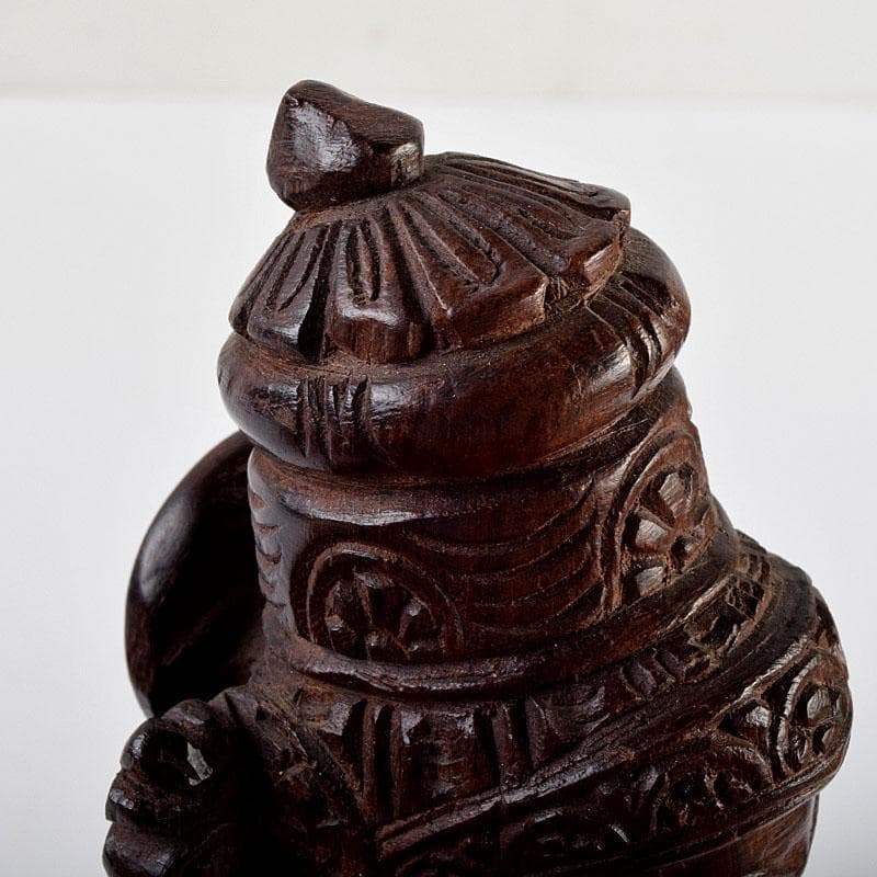 仏教美術　木彫　パールバティ像　置物　N　8904