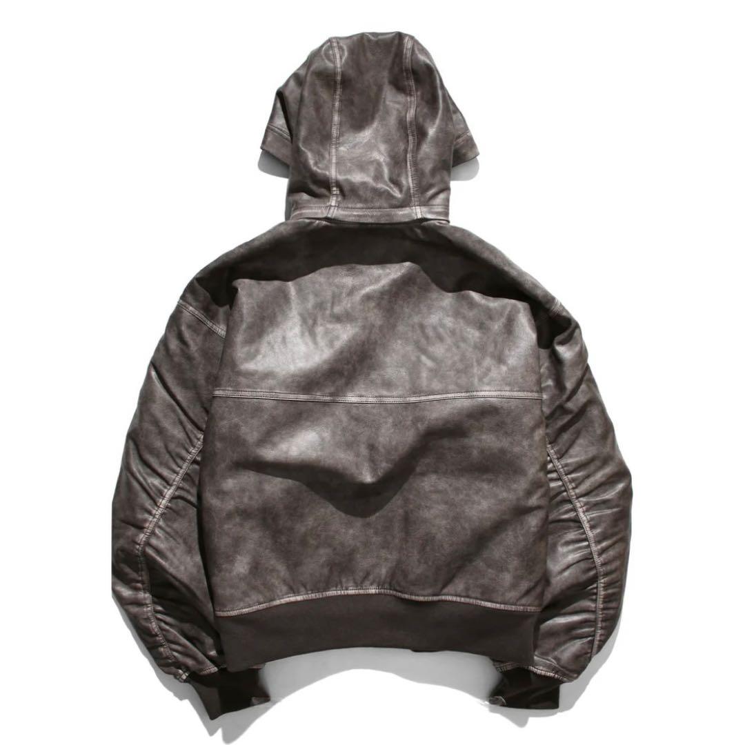 『完売品』 ANTIMID ブラウン レザージャケット Msize