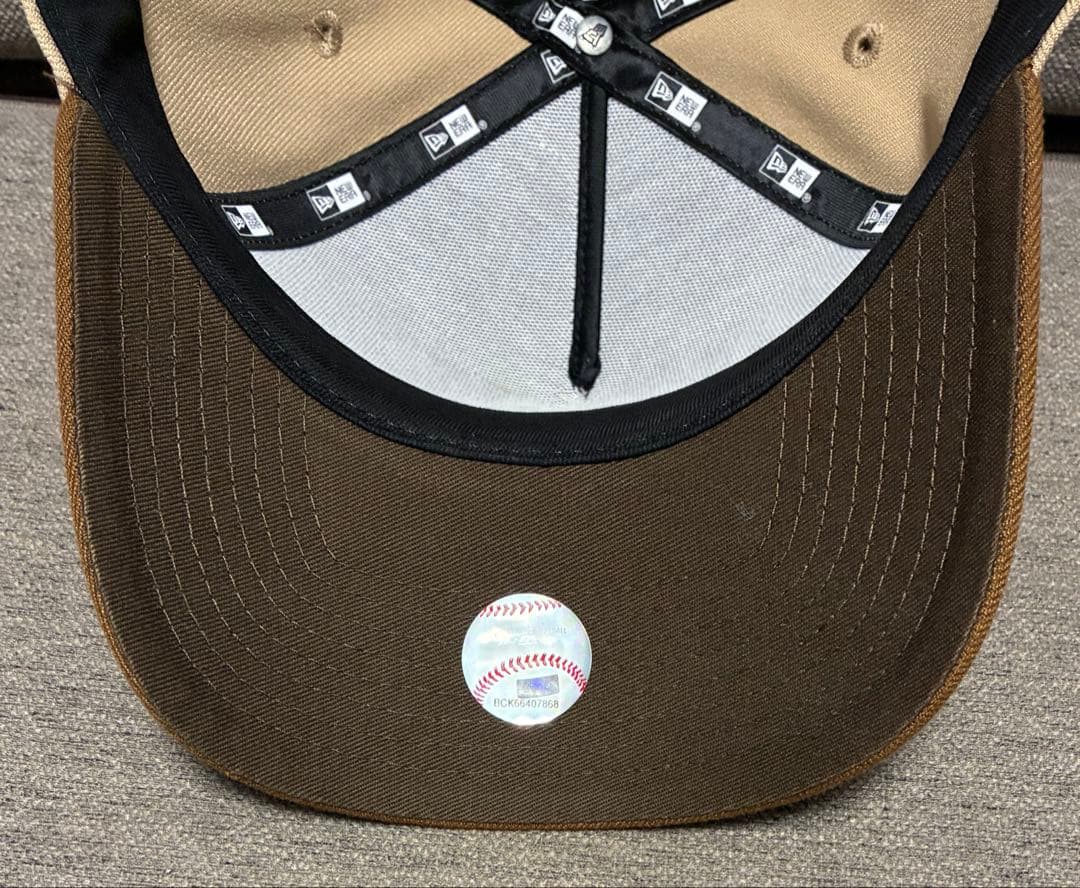 ニューエラ キャップ　カスタム　アイスラテ コーヒー　ニューヨークヤンキース