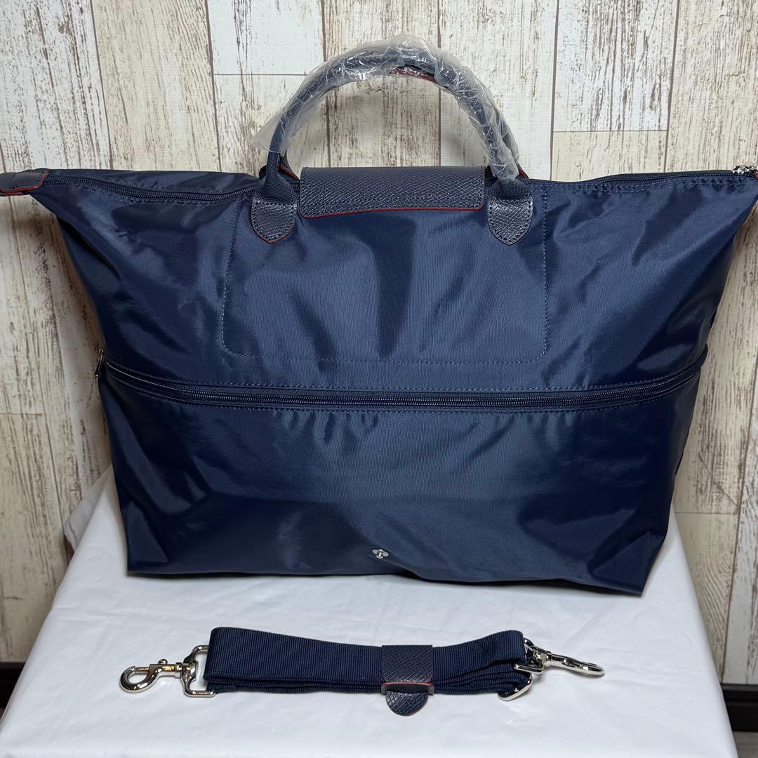 Longchamp 大容量 男女兼用 旅行2wayバッグ-ネイビー