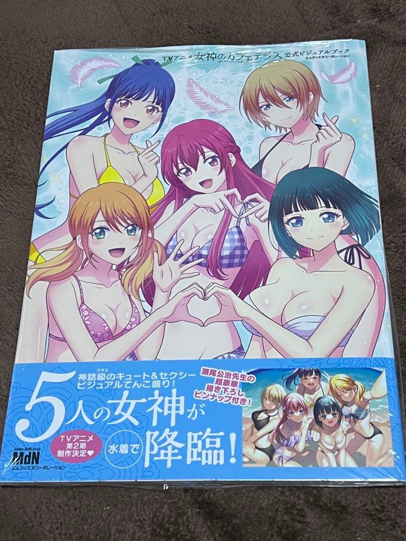 【新品•未開封•全巻初版‼️】女神のカフェテラス+公式ビジュアルブック　完結