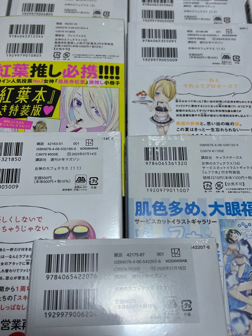 【新品•未開封•全巻初版‼️】女神のカフェテラス+公式ビジュアルブック　完結