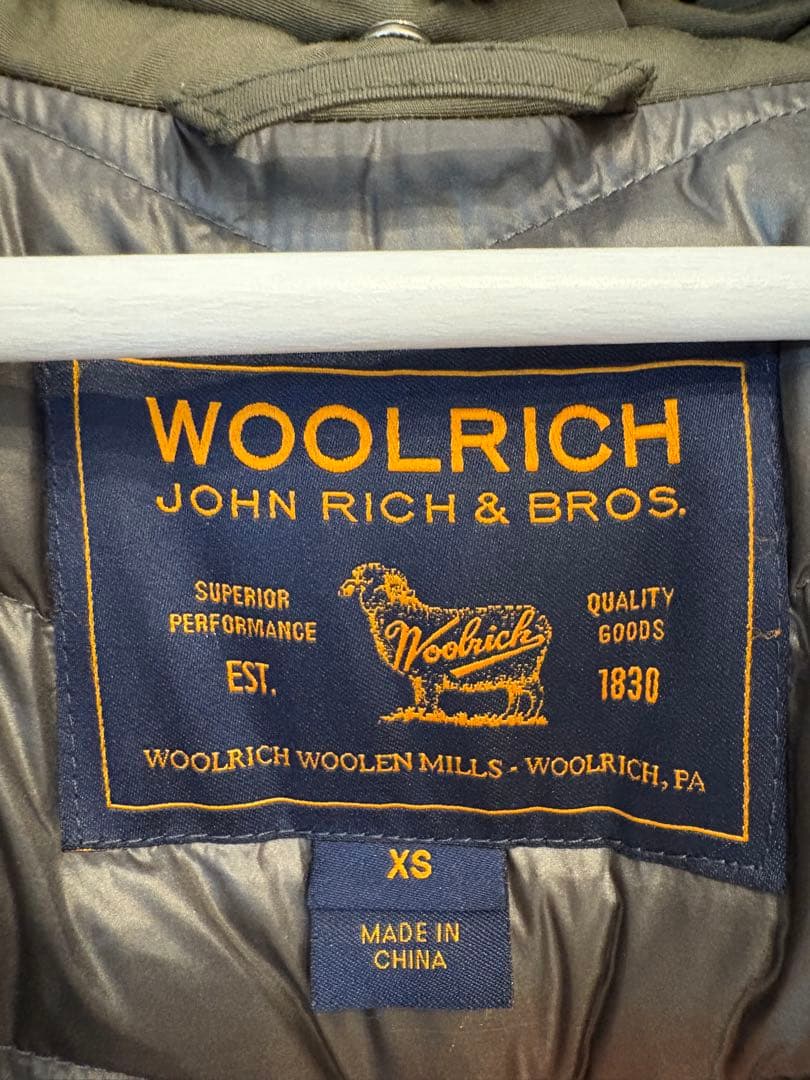 Wool Richダウン　コクーンパーカー　オリーブグリーン　ファー付き