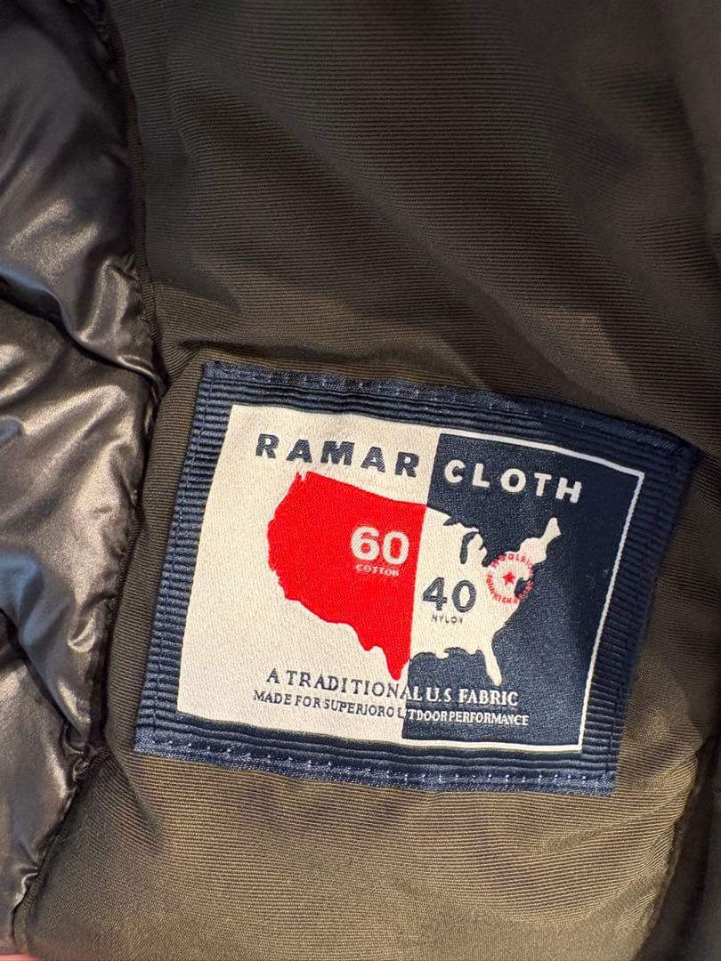 Wool Richダウン　コクーンパーカー　オリーブグリーン　ファー付き