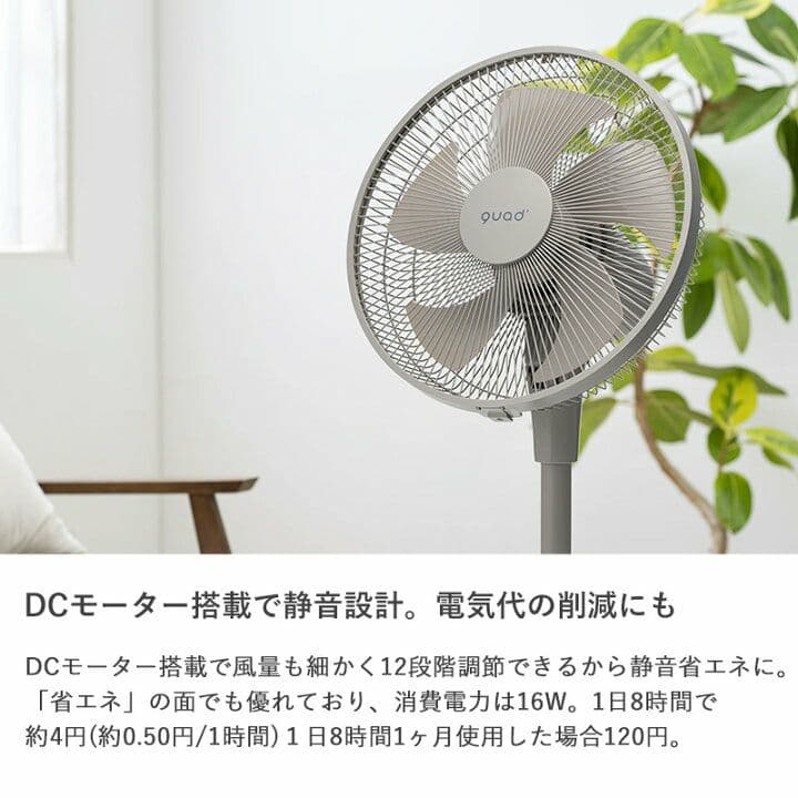 QUADS DCリビングファンサーキュレーター QS538 2025製品❗