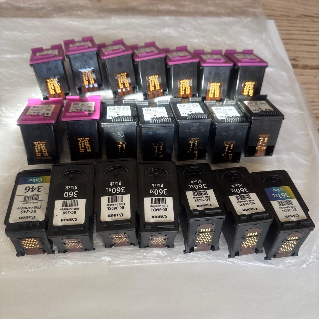 Canon hp 使用済みインク BC-360XL BC-361XL