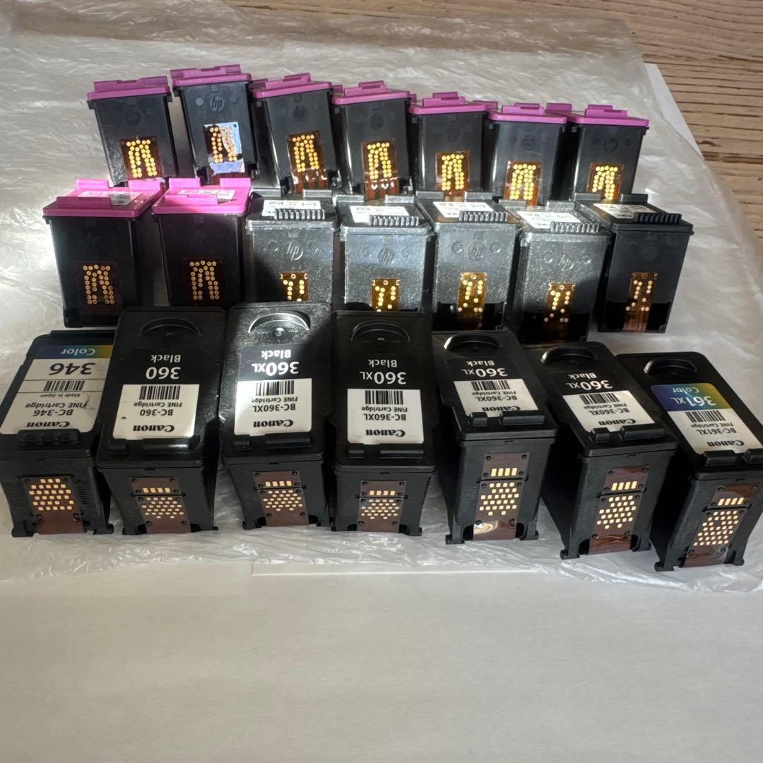 Canon hp 使用済みインク BC-360XL BC-361XL