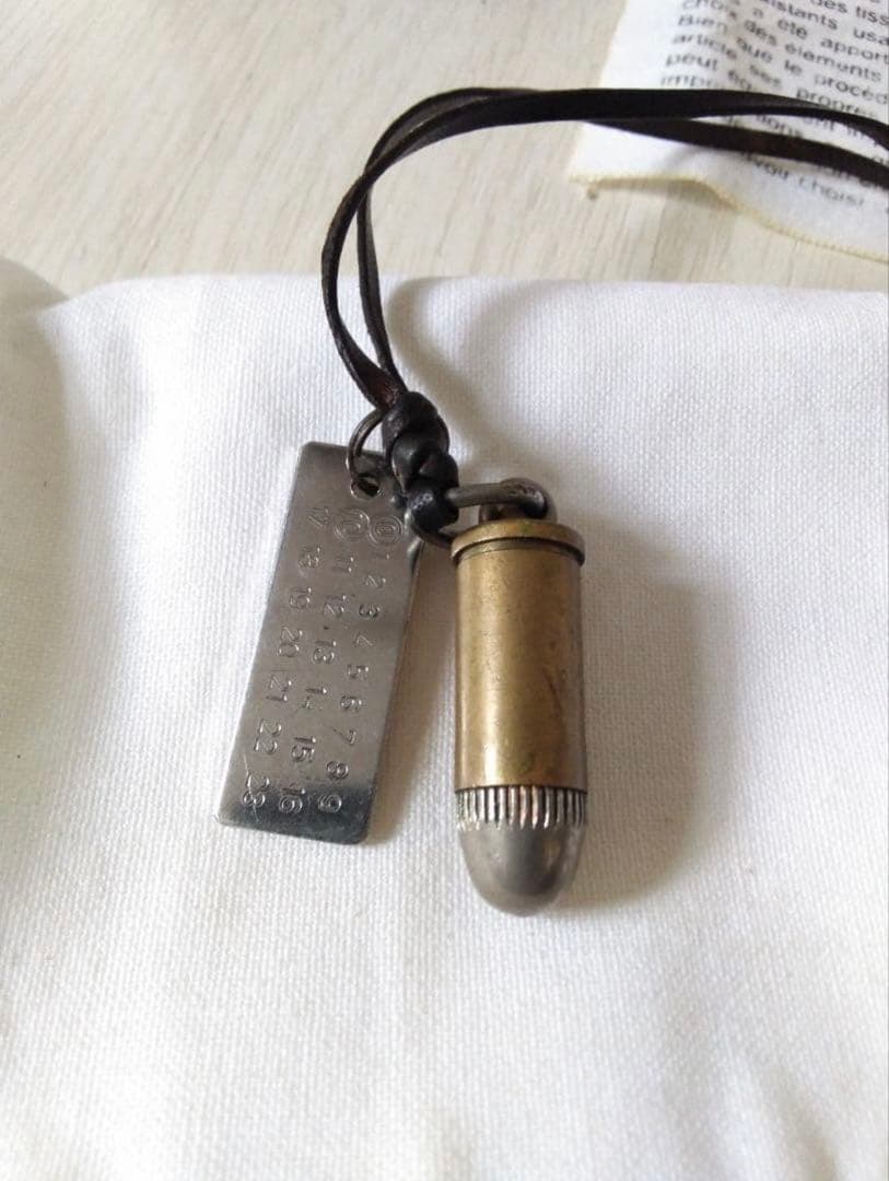 名作 04AW マルタン マルジェラ アーティザナル ⓪ ⑩ 弾丸 ネックレス