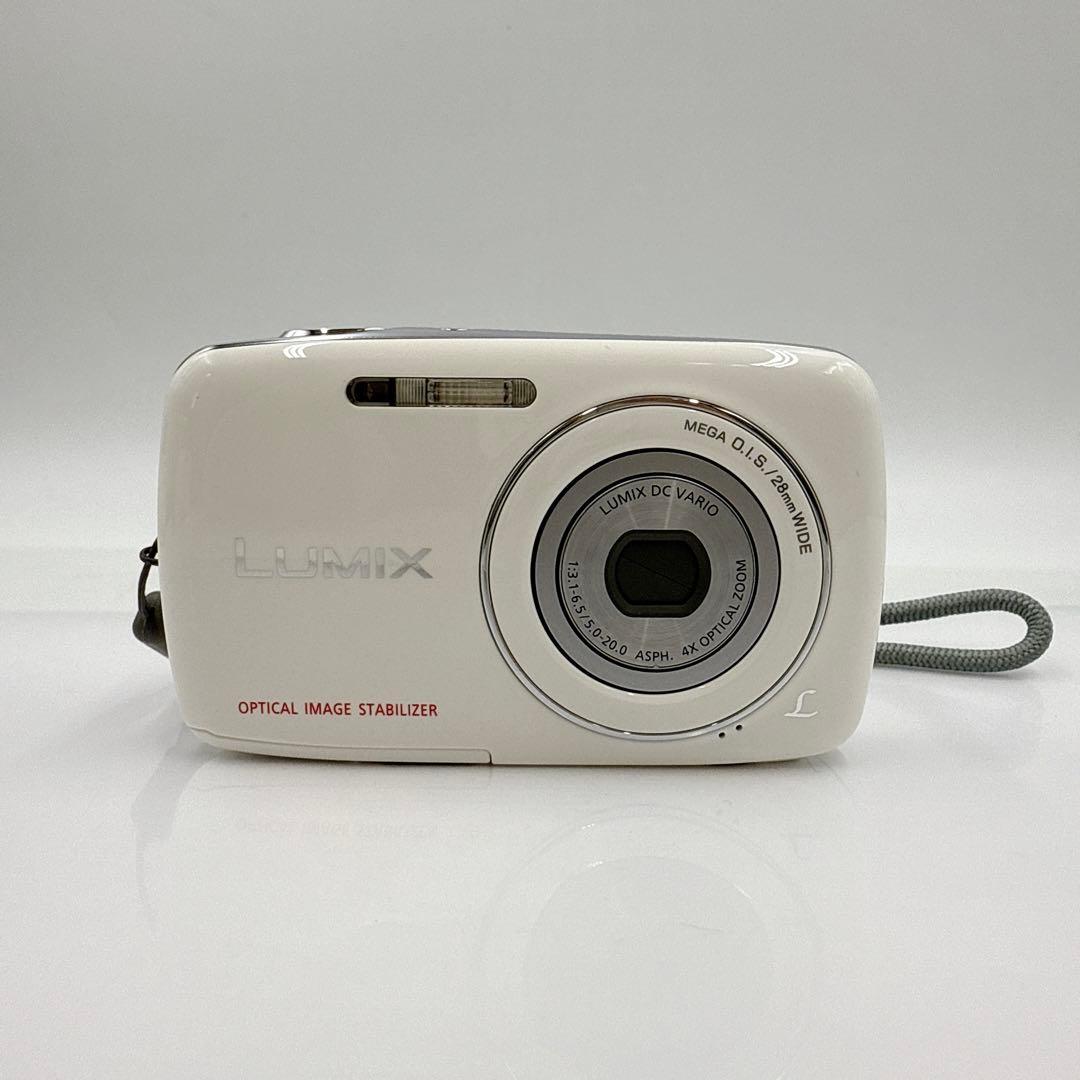 【美品】Panasonic LUMIX DMC-S1 ホワイト デジカメ