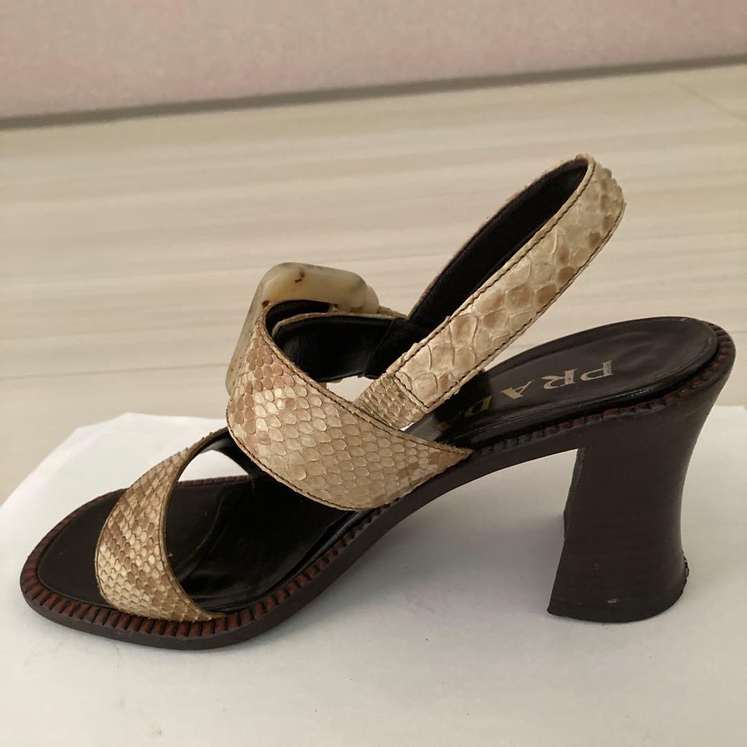 11月20日までタイムセール　PRADAスネイクサンダル