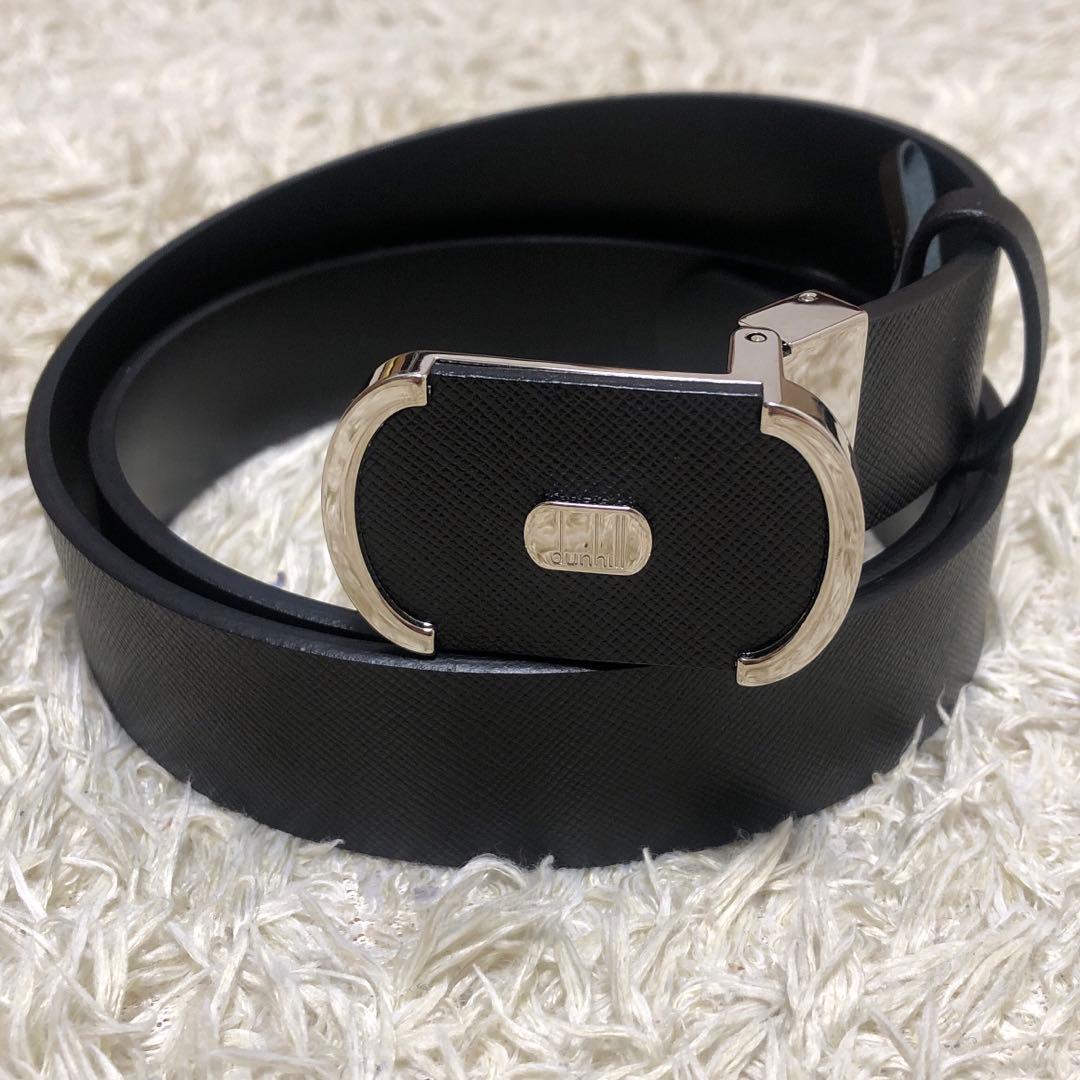 未使用✨ダンヒル サフィアーノレザー　ベルト ブラック