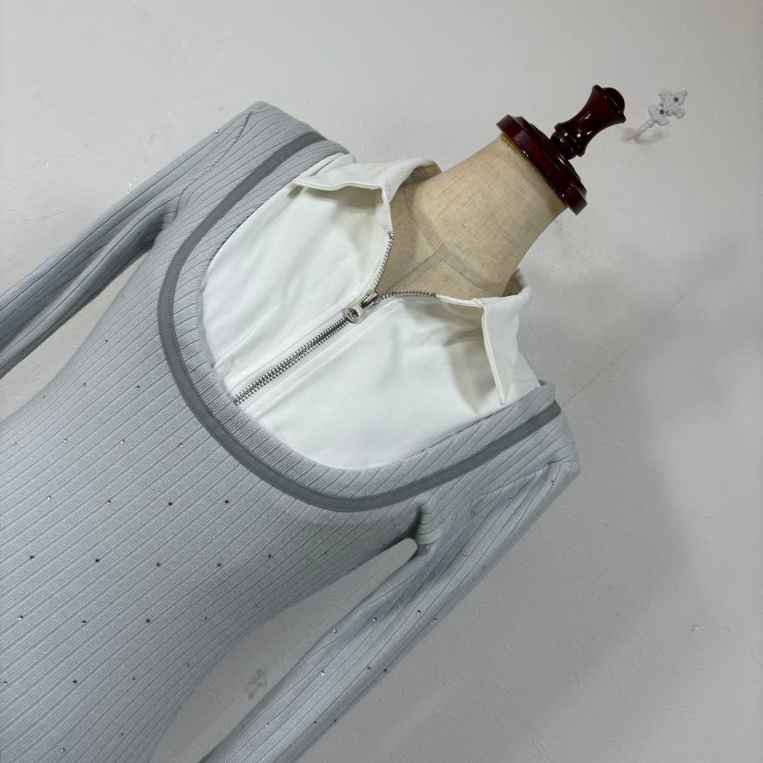 20 美品　RANDY プリーツ　ワンピース　骨格ウェーブ　参戦服