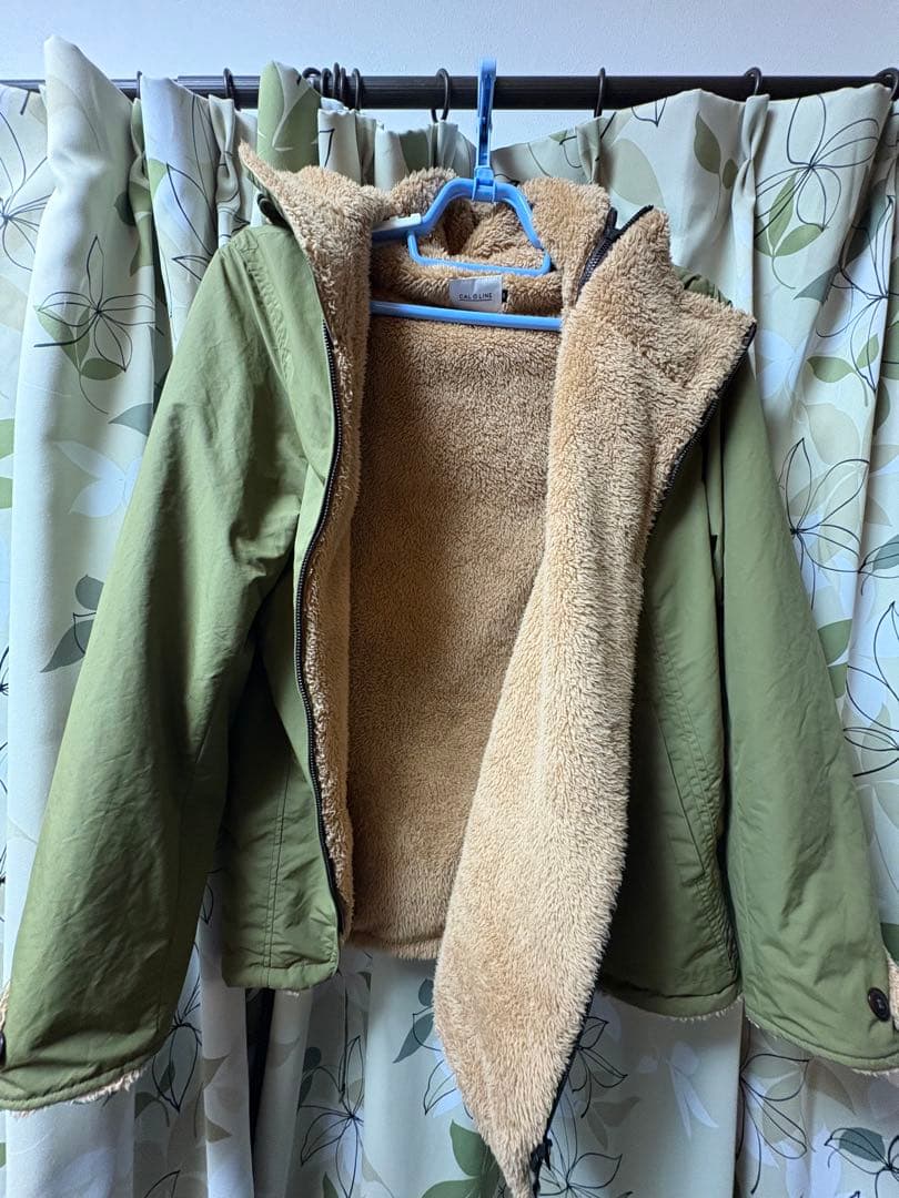 CAL O LINE キャルオーライン スノーパーカー 裏ボア フード