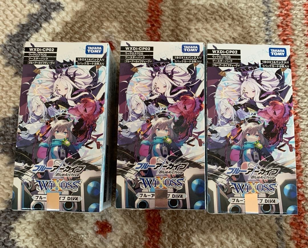 初版　ウィクロス　ブルーアーカイブDIVA 未開封テープ付き3box