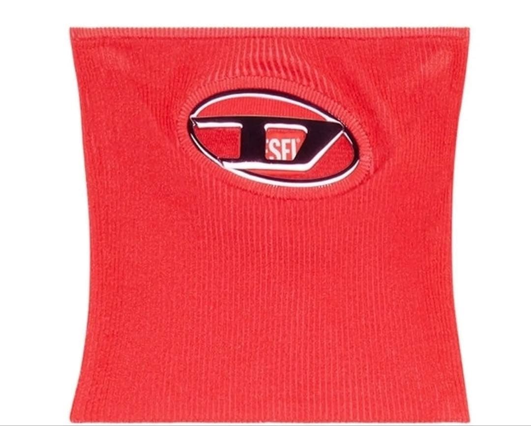 DIESEL ディーゼル レッド　チューブトップ　ニット　トップス　ベアトップ