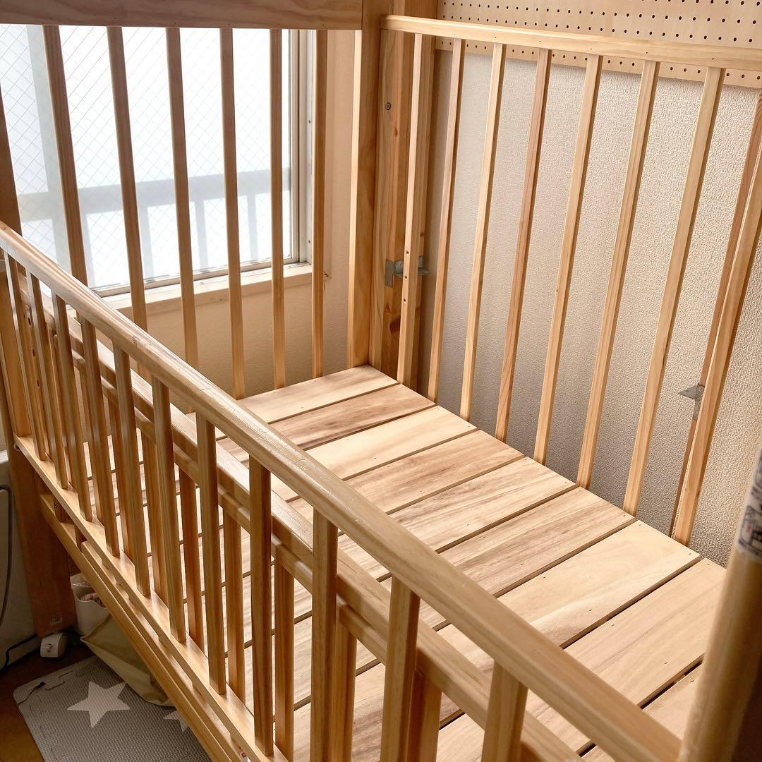 【カトージ】ハイシートベビーベッド/レギュラーサイズ